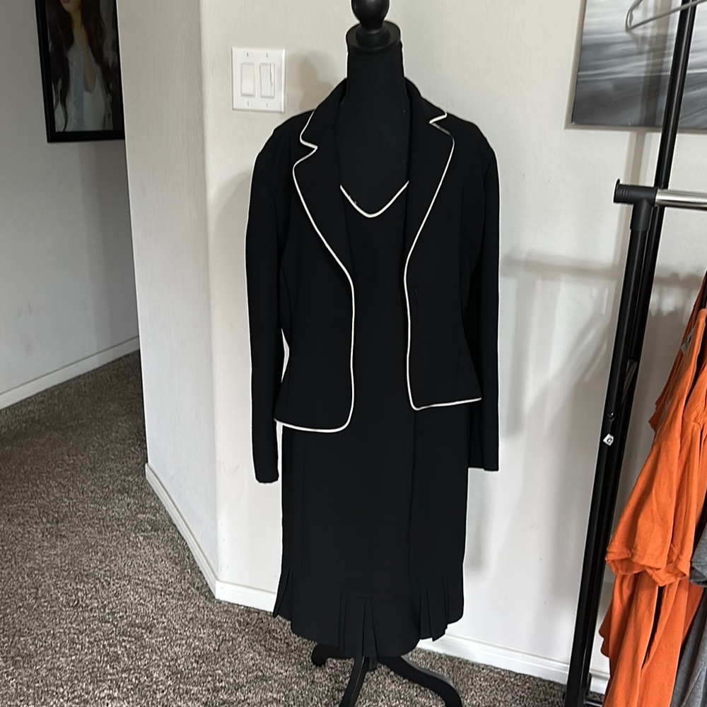 Elegant Black Dress with Blazer